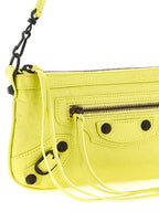 Multicolor Lamb Leather Shoulder Bag