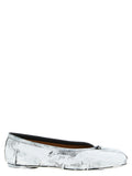 White Lambskin Ballet Flats