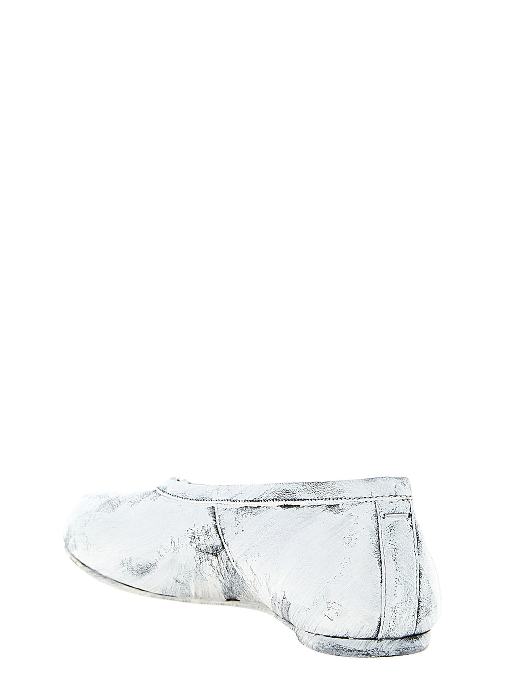 White Lambskin Ballet Flats
