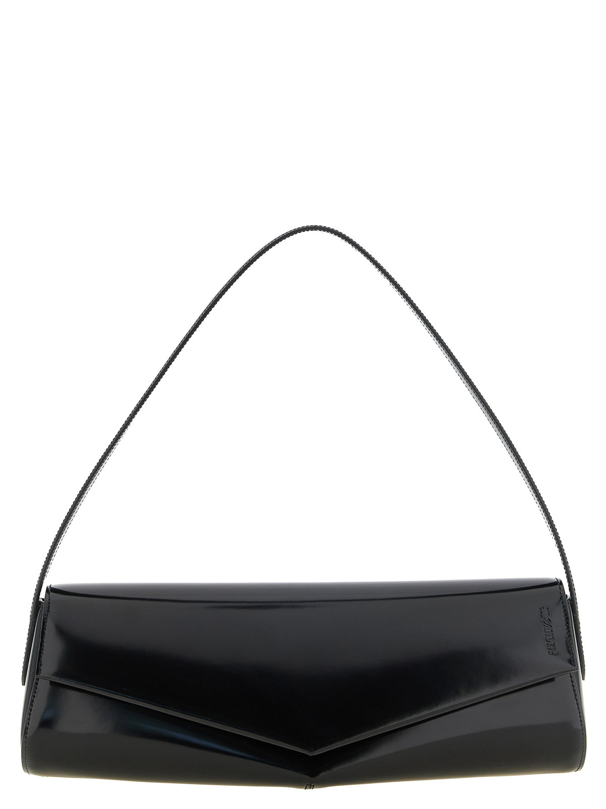 Black Calfskin Shoulder Bag
