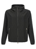 Black Polyester Shell Jacket