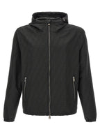 Black Polyester Shell Jacket