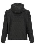 Black Polyester Shell Jacket