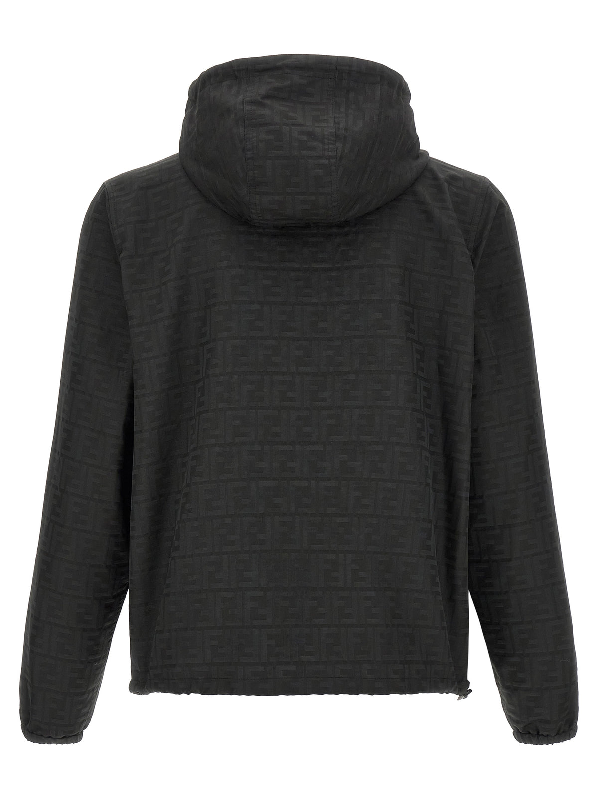 Black Polyester Shell Jacket