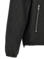 Black Polyester Shell Jacket