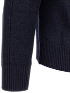 Blue Wool Polo Shirt
