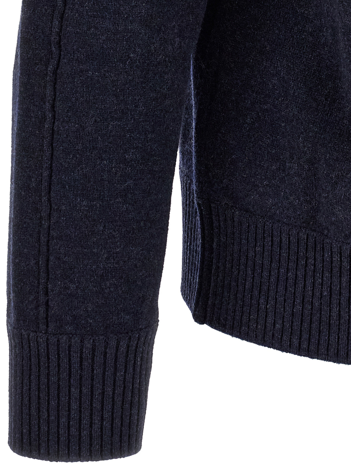 Blue Wool Polo Shirt