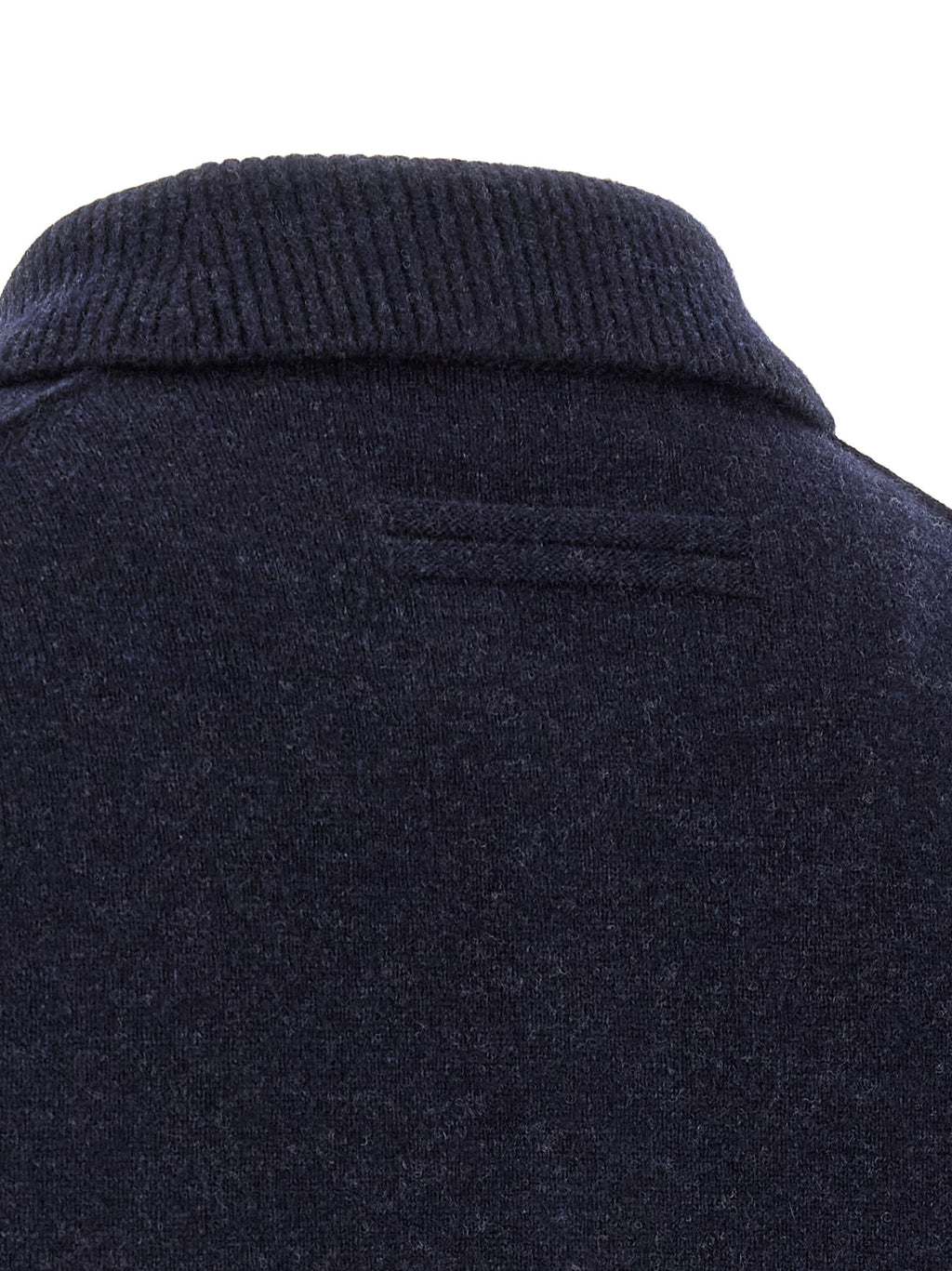 Blue Wool Polo Shirt