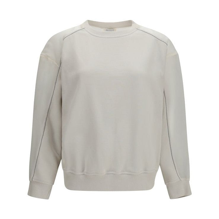 White Cotton Sweatshirt