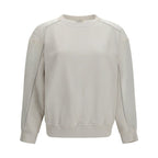 White Cotton Sweatshirt
