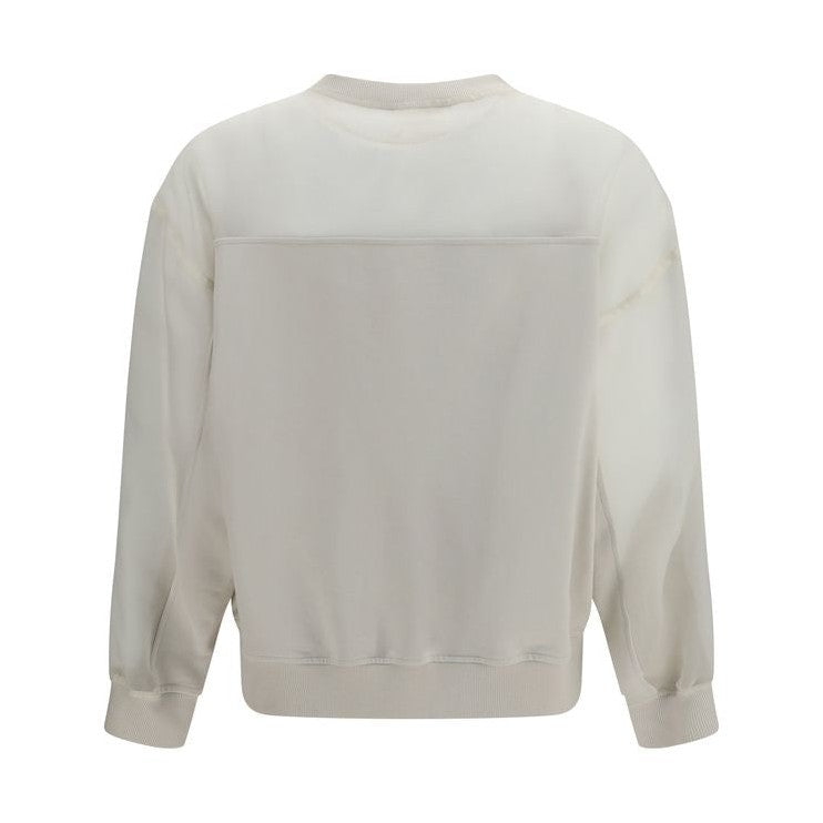 White Cotton Sweatshirt