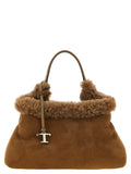 Brown Merino Wool Handbag