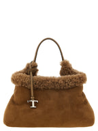Brown Merino Wool Handbag