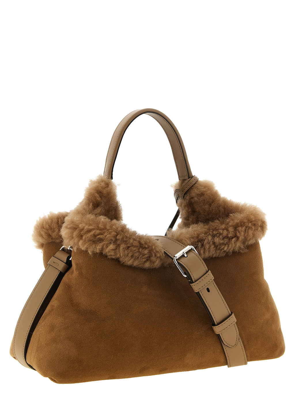 Brown Merino Wool Handbag
