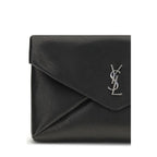 Black Calf Leather Bos Taurus Clutch Bag