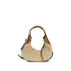 Beige Lambskin Shoulder Bag