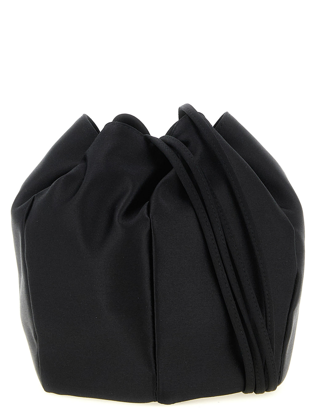 Black Viscose Shoulder Bag