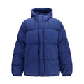 Blue Nylon Full-Length Jacket