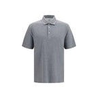 Gray Cotton Polo Shirt