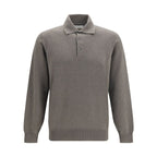 Brown Cashmere Polo Shirt