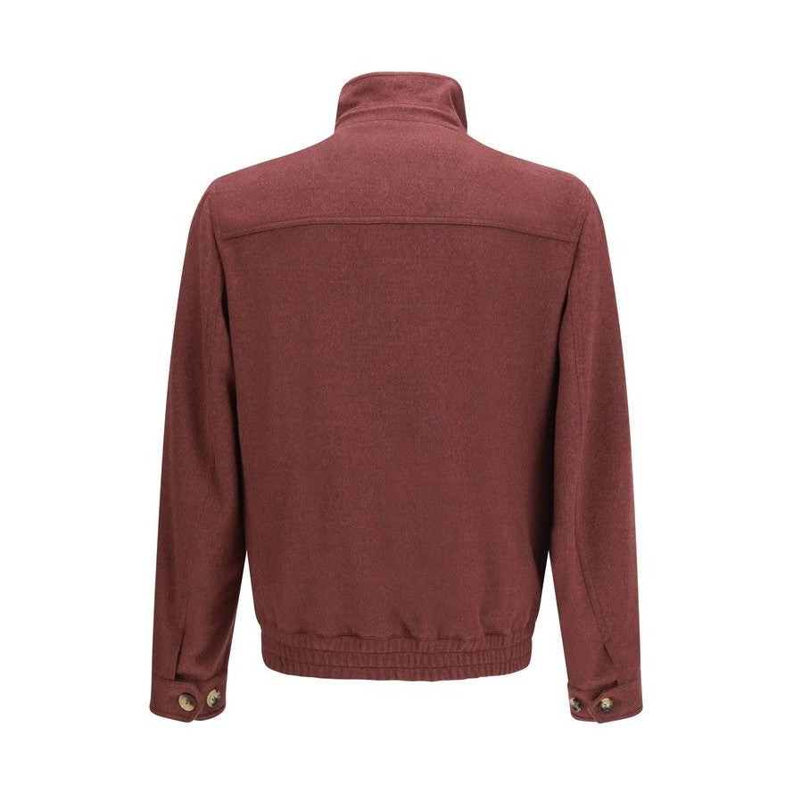 Bordeaux Wool Oves Aries Full-Length Jacket