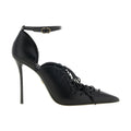 Black Calfskin High Heel Pumps