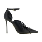 Black Calfskin High Heel Pumps