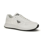 White Recycled Polyamide Athletic Sneakers