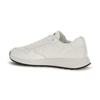 White Recycled Polyamide Athletic Sneakers