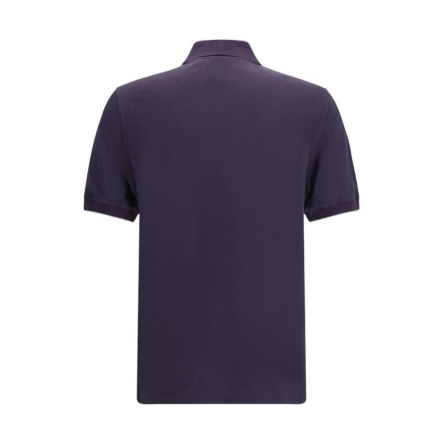 Purple Cotton Polo Shirt