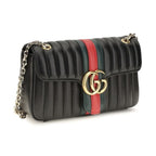 Black Calf Leather Bos Taurus Shoulder Bag