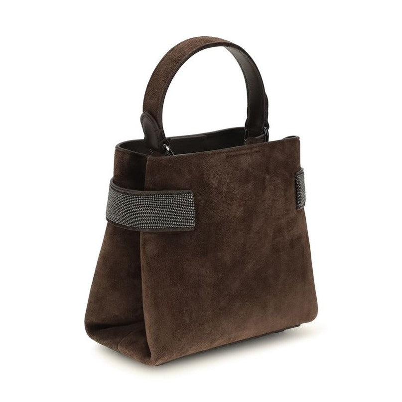 Brown Calf Leather Bos Taurus Handbag
