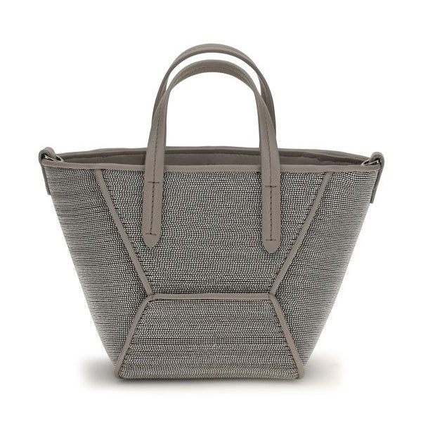 Gray Calf Leather Bos Taurus Handbag