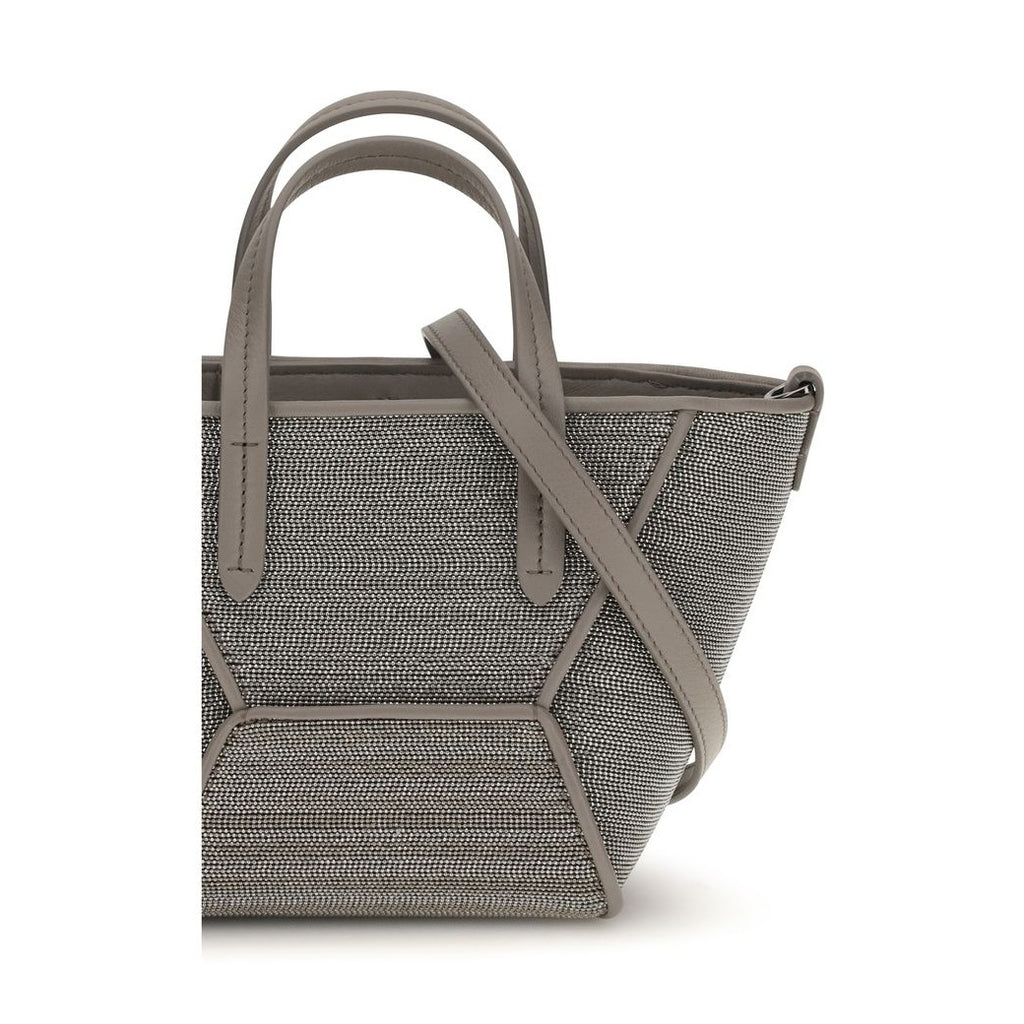 Gray Calf Leather Bos Taurus Handbag