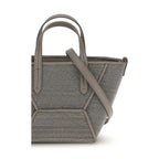 Gray Calf Leather Bos Taurus Handbag