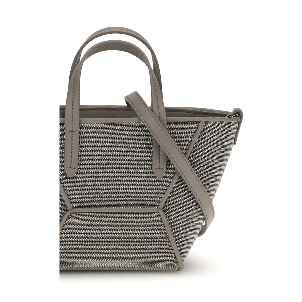 Gray Calf Leather Bos Taurus Handbag