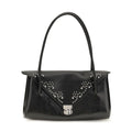 Black Calf Leather Bos Taurus Shoulder Bag