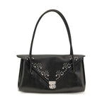 Black Calf Leather Bos Taurus Shoulder Bag