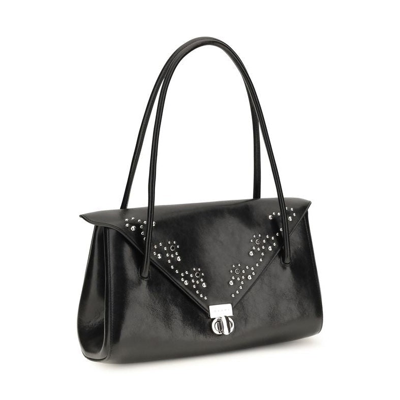 Black Calf Leather Bos Taurus Shoulder Bag