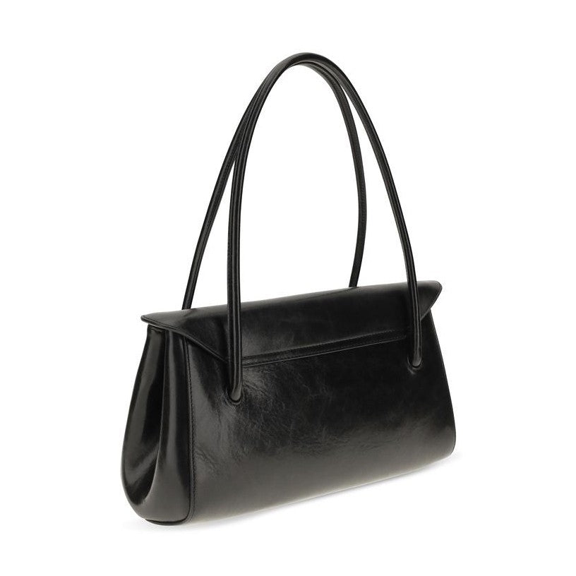 Black Calf Leather Bos Taurus Shoulder Bag
