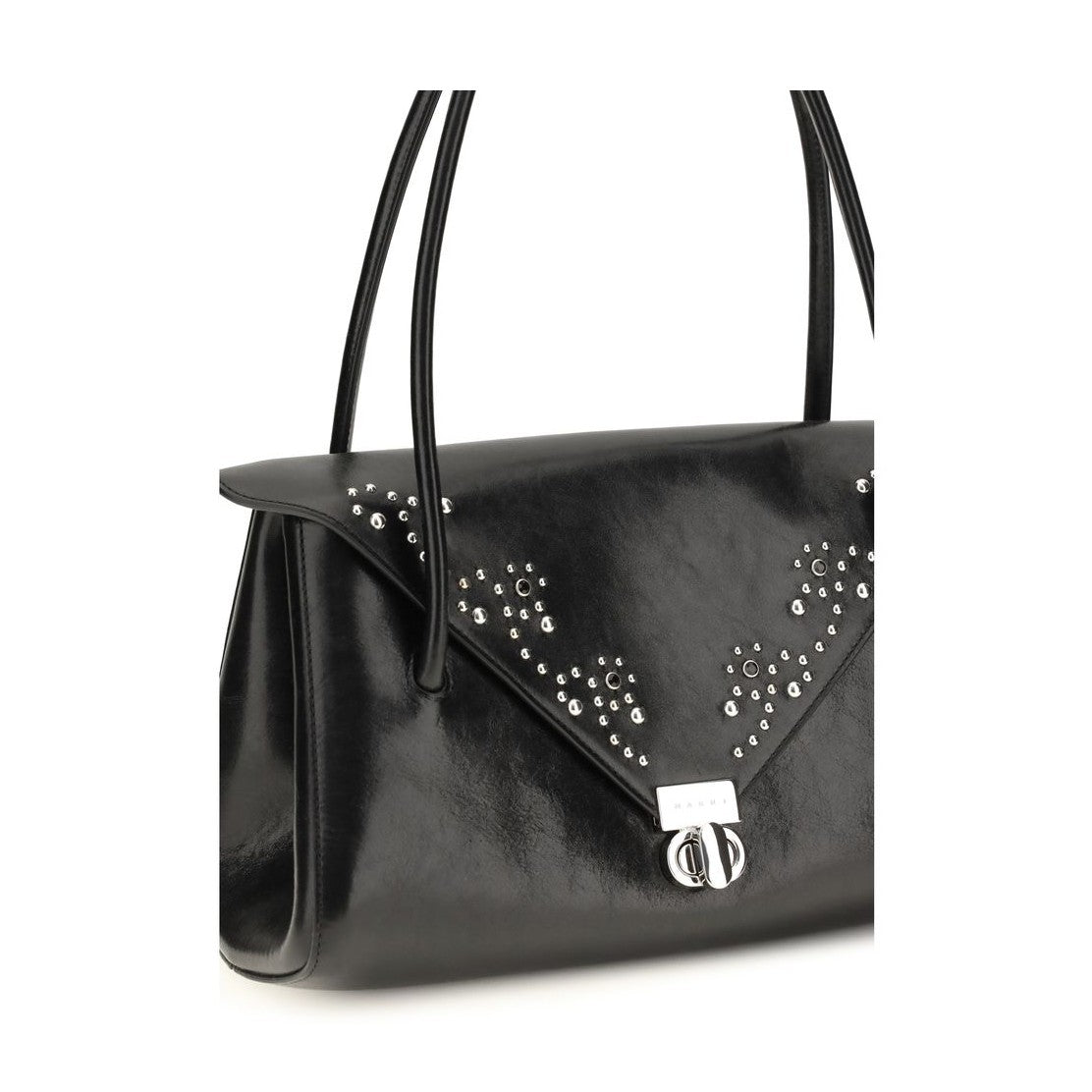 Black Calf Leather Bos Taurus Shoulder Bag