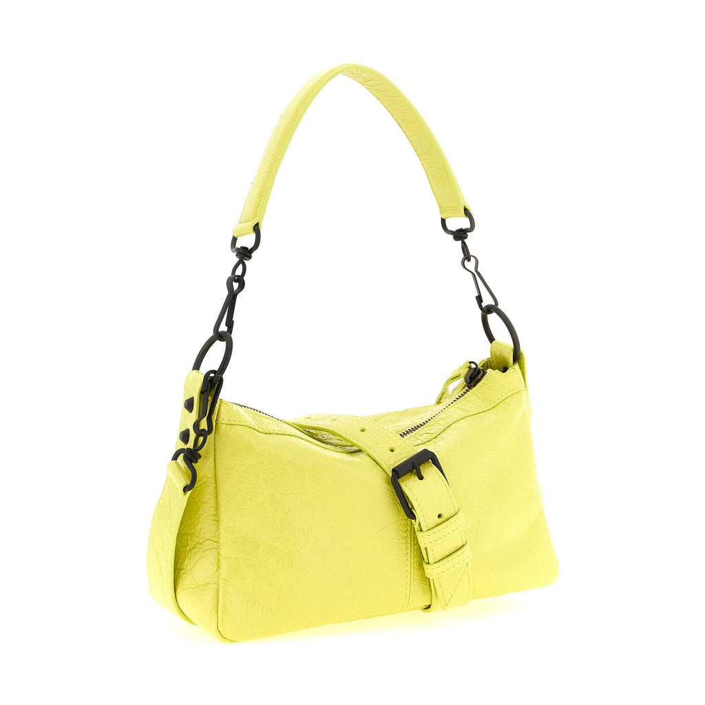 Multicolor Lamb Leather Shoulder Bag