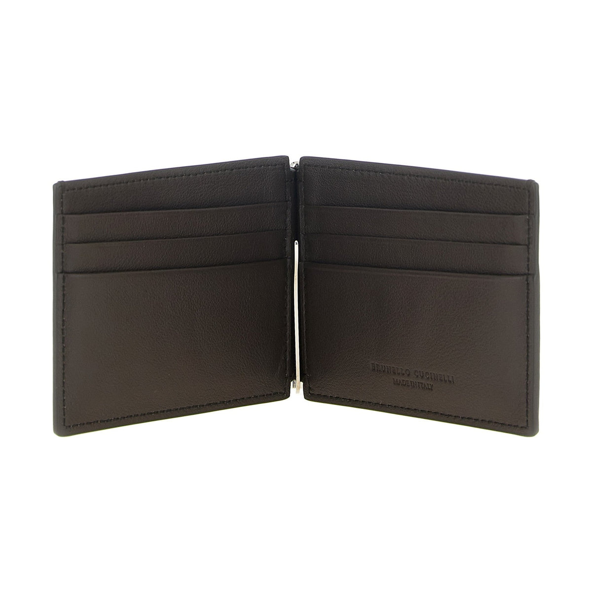 Brown Calfskin Money Clip
