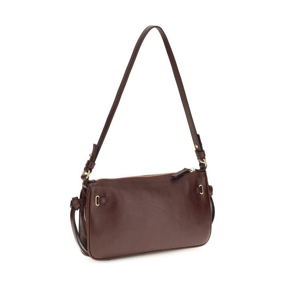 Bordeaux Calf Leather Bos Taurus Shoulder Bag