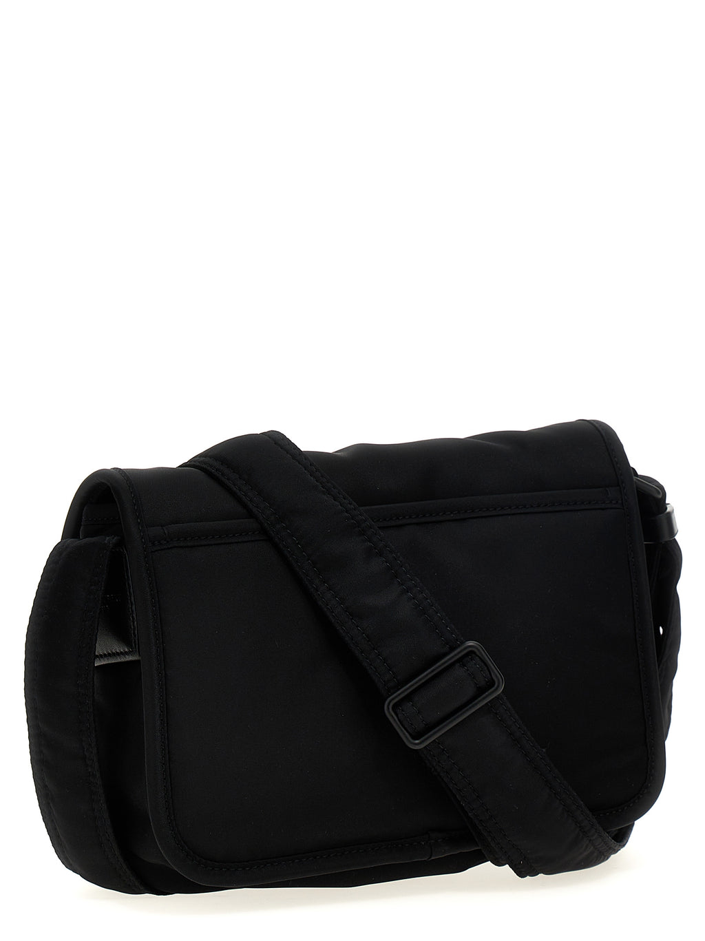 Black Polyamide Crossbody Bag