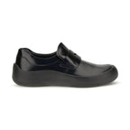 Black Calf Leather Bos Taurus Slip-On Loafers