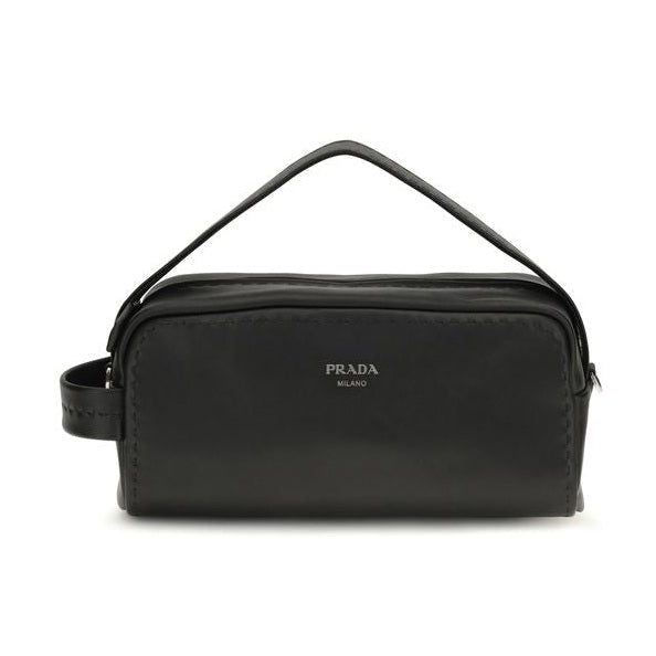 Black Calf Leather Bos Taurus Shoulder Bag