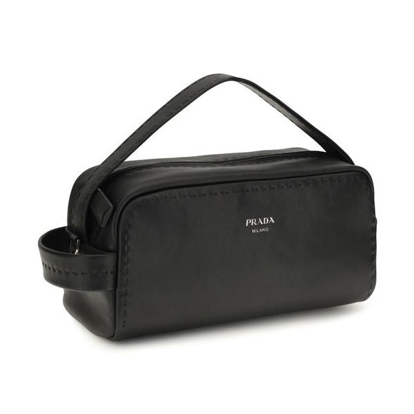 Black Calf Leather Bos Taurus Shoulder Bag