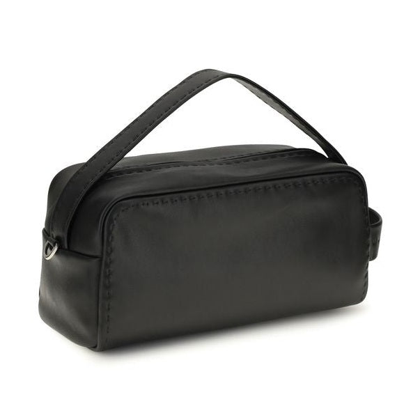 Black Calf Leather Bos Taurus Shoulder Bag