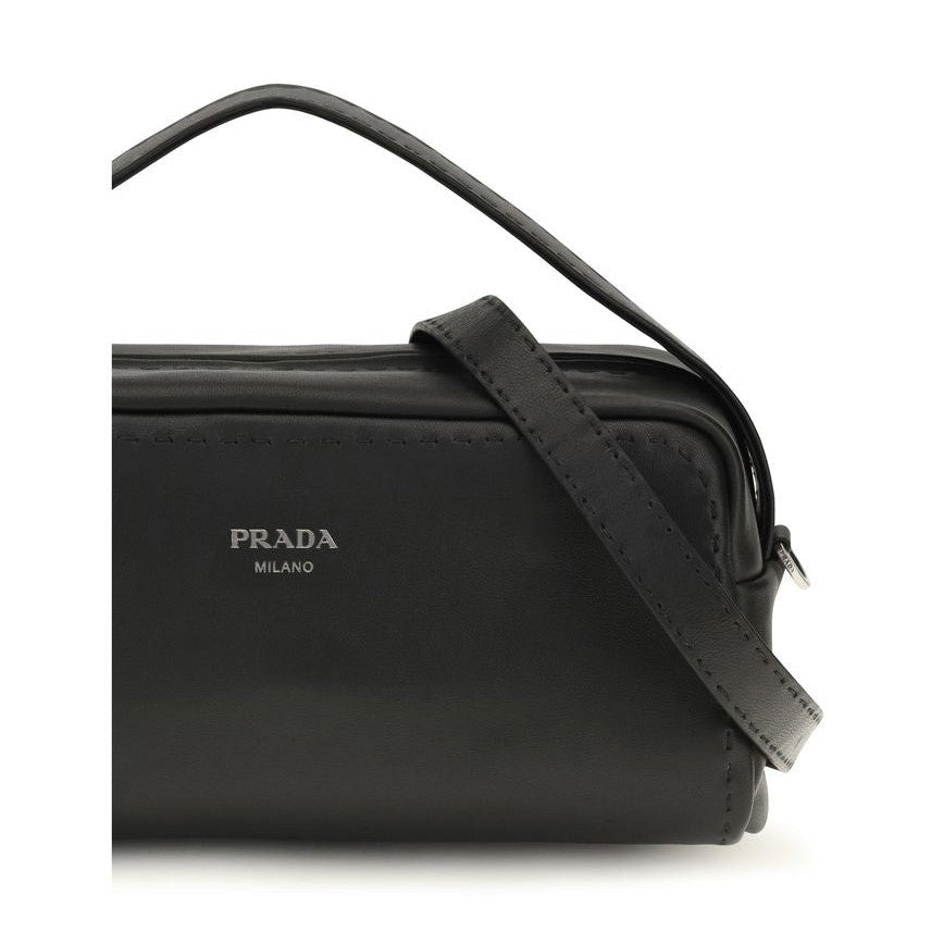 Black Calf Leather Bos Taurus Shoulder Bag